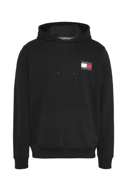 Tommy Jeans: Чёрная толстовка  Essential