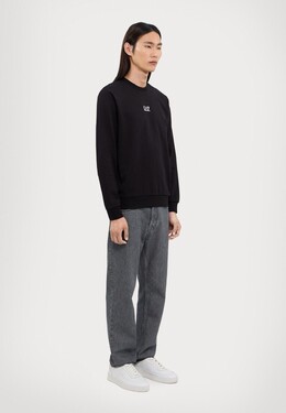 EA7 Emporio Armani: Чёрная толстовка 