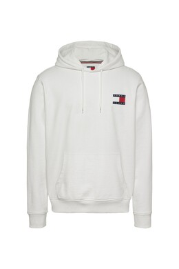 Tommy Jeans: Белая толстовка  Essential