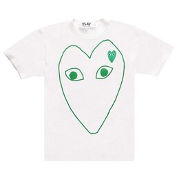Comme Des Garçons Play: Белая футболка 