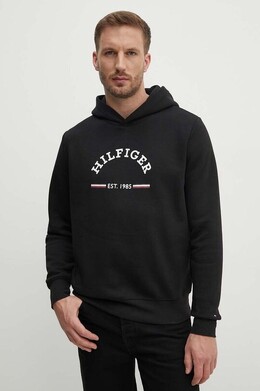 Tommy Hilfiger: Чёрная толстовка 
