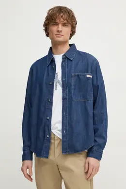 Calvin Klein Jeans: Джинсовая рубашка 