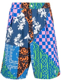 Marcelo Burlon County Of Milan: Синие шорты 