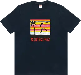 Supreme: Синяя футболка  Dunk