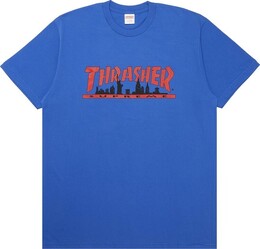 Supreme: Синяя футболка  Thrasher