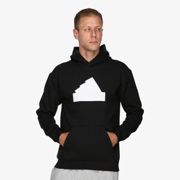 Adidas: Чёрная толстовка 