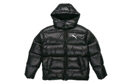 PUMA: Чёрный пуховик 