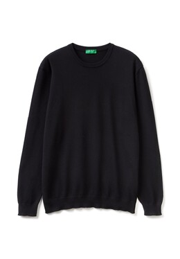 United Colors Of Benetton: Чёрный свитер 