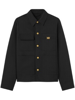 Versace: Чёрная куртка  Medusa