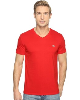 Lacoste: Футболка  Red с коротким рукавом