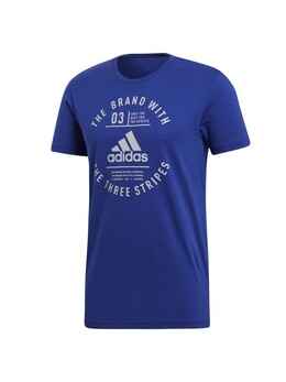 Adidas: Синяя рубашка 