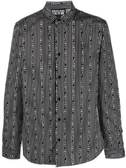 Versace Jeans Couture: Рубашка в полоску 