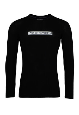 Emporio Armani: Чёрная толстовка 