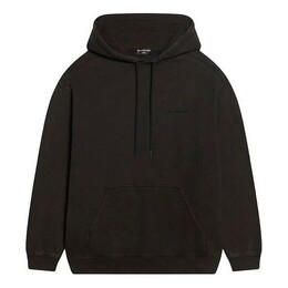 Balenciaga: Чёрная толстовка 