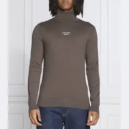 Calvin Klein: Коричневый свитер 
