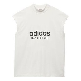 Adidas: Белая футболка 