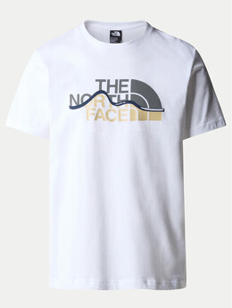 The North Face: Белая футболка  Mountain Line