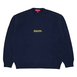 Supreme: Синий свитер  Old English