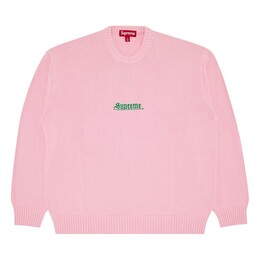 Supreme: Розовый свитер  Old English