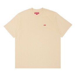 Supreme: Бежевая футболка 