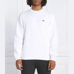 Lacoste: Белая толстовка 