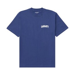 Carhartt WIP: Синяя футболка  Script