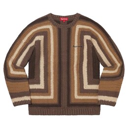 Supreme: Коричневый свитер 