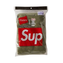 Supreme: Зелёная футболка  Hanes