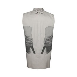 Rick Owens: Белая рубашка  Jumbo