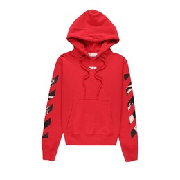 Off-White: Красная толстовка  Caravaggio Arrow