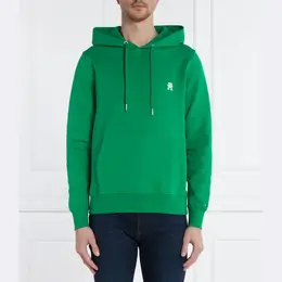 Tommy Hilfiger: Зелёная толстовка 