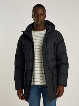 Tommy Hilfiger: Чёрная куртка  Rockie
