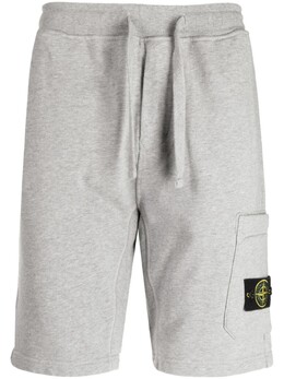 Stone Island: Серые шорты  Compass