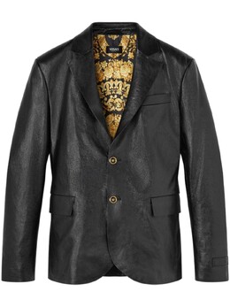 Versace: Кожаные пиджаки 