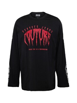 Versace: Чёрная футболка 