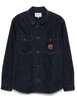 Carhartt WIP: Синяя рубашка 