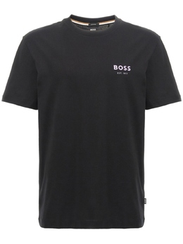 BOSS: Чёрная футболка 
