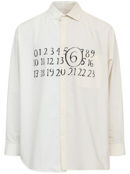 MM6 Maison Margiela: Хлопковая рубашка 