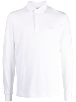 Lacoste: Белое поло 