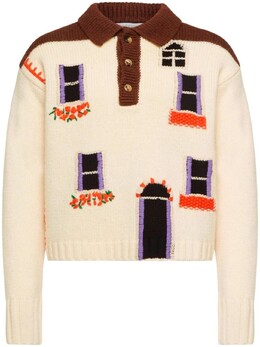 JW Anderson: Белый свитер 