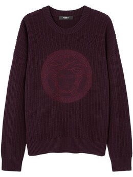 Versace: Красный свитер 