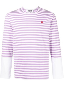 Comme Des Garçons Play: Футболка в полоску 