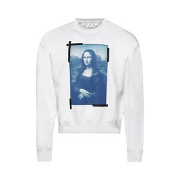 Off-White: Белая толстовка  Monalisa Over
