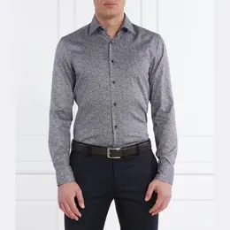 BOSS: Синяя рубашка 