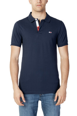 Tommy Jeans: Синее поло 