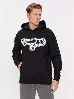 Tommy Jeans: Чёрная толстовка 