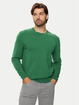 United Colors Of Benetton: Зелёный свитер 