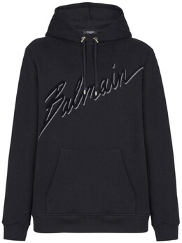 Balmain: Чёрная толстовка 