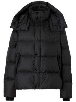 Burberry: Чёрный пуховик 