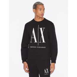 Armani Exchange: Чёрная толстовка 